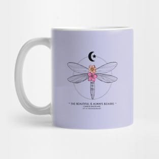 Dragonfly w/ floweres Mug